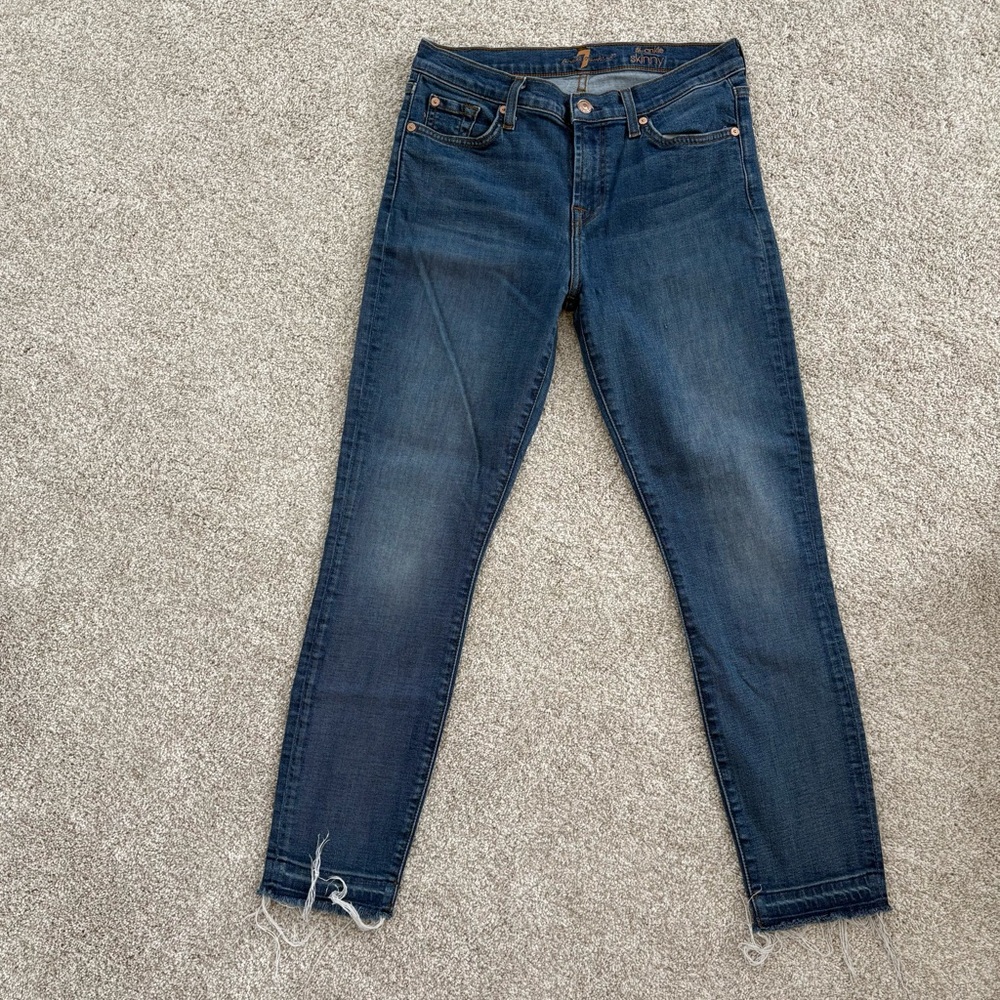7 For All Mankind the Ankle Skinny Jeans